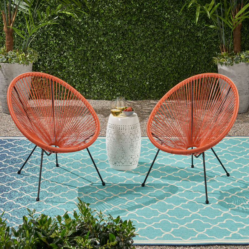 Oliver Englewood Outdoor Hammock Weave Patio Chair (Set of...
